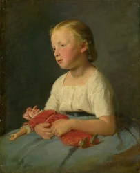 Niña con una muñeca